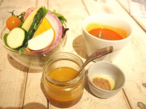 Salad Parfait, Bagna càuda, Dressing, Tomato Soup