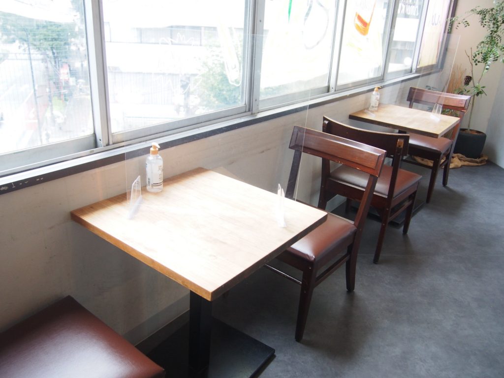 Table Seats by the window of KiboKo