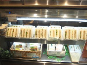 Vegan Sandwiches in showcase