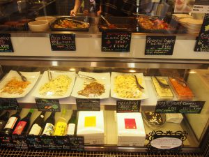 Dishes displayed in Glass Case