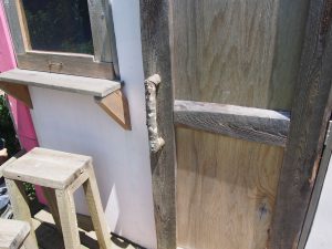 Wooden door of the House