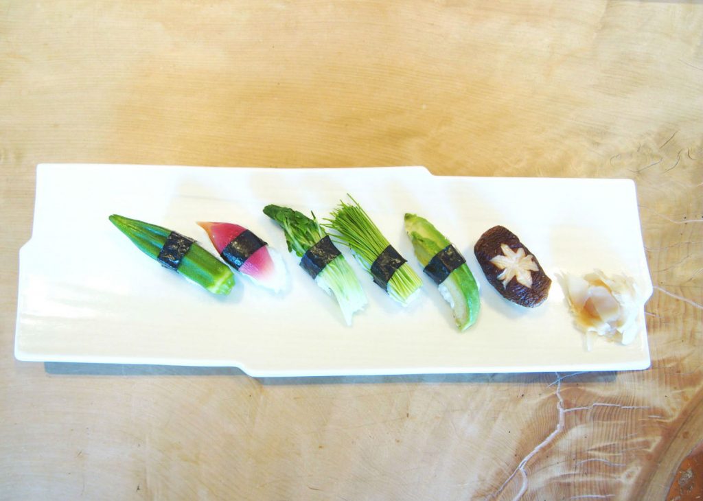 Vegan Sushi of Gonpachi Shiubya