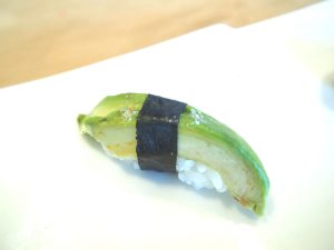 Vegan Sushi of Avocado