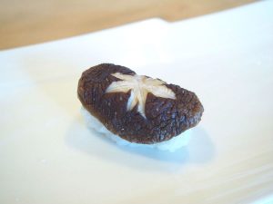 Vegan Sushi of Shiitake Mushroom