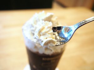 Whipped Cream of Homemade Coffee Jelly