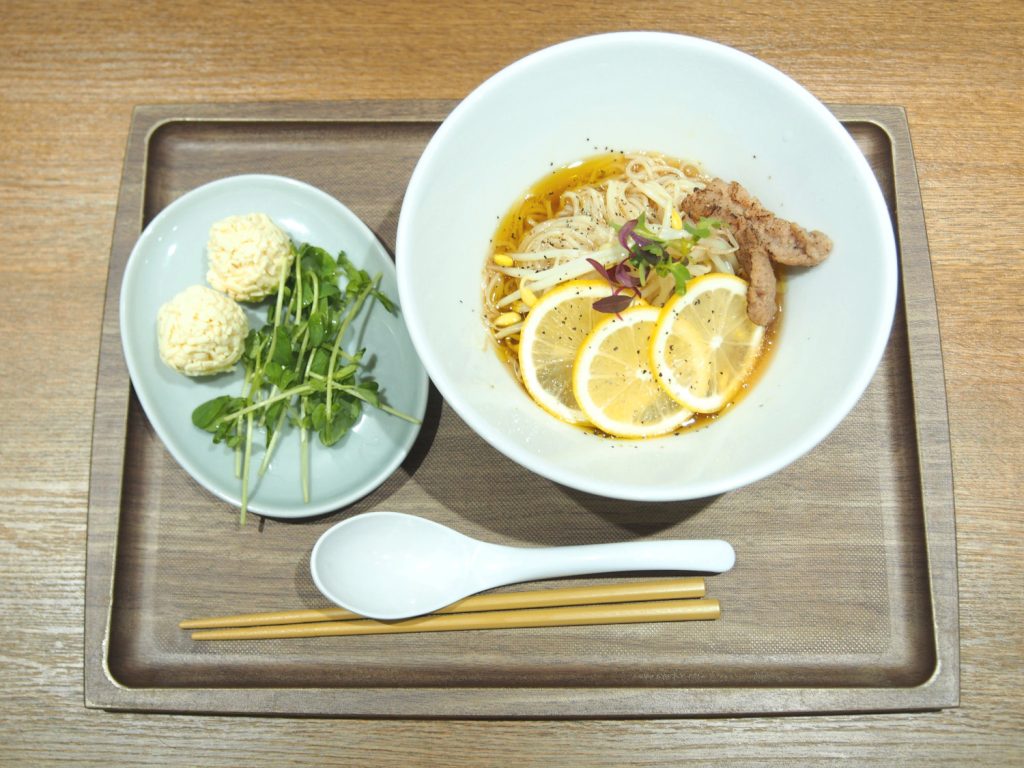 Setouchi Lemon Cold Ramen and Vegan Cheese of T's Tantan