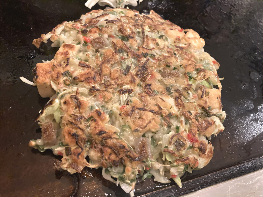 Vegetarian Okonomiyaki of Sakuratei Harajuku