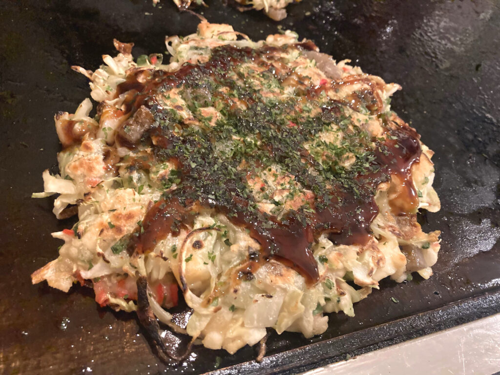 Vegetarian Okonomiyaki of Sakuratei Harajuku