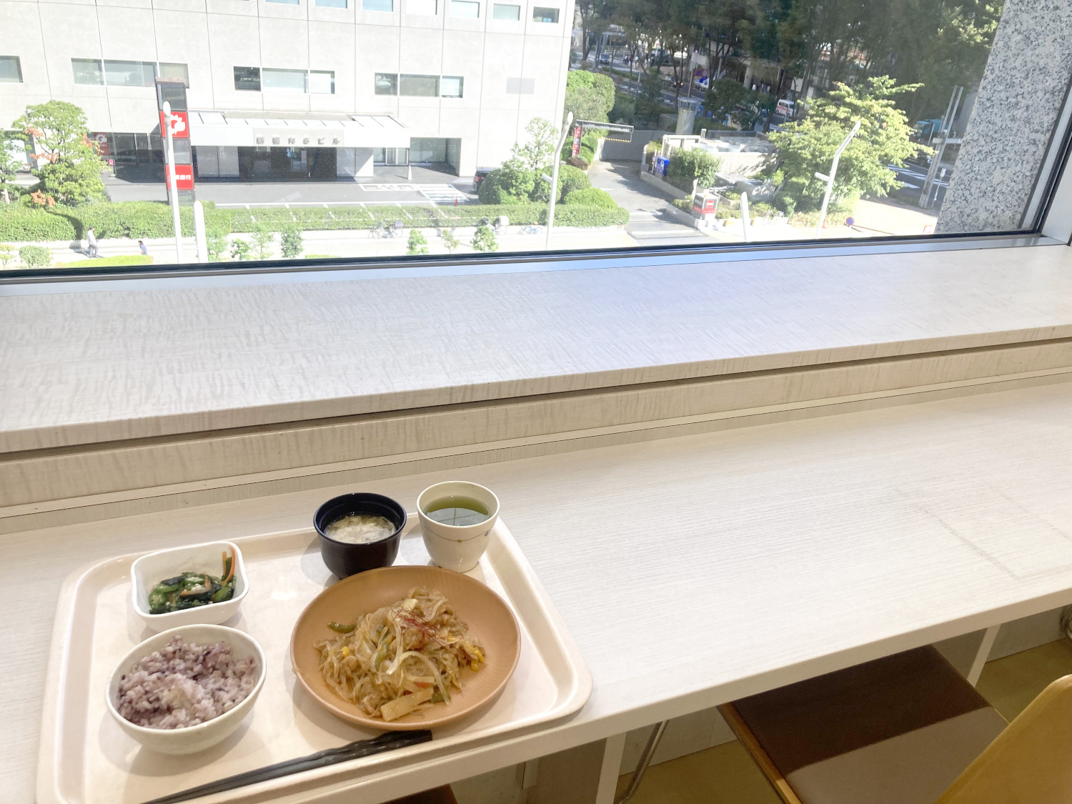 Veggie Lunch at the Tokyo Metropolitan Government Building's Cafeteria