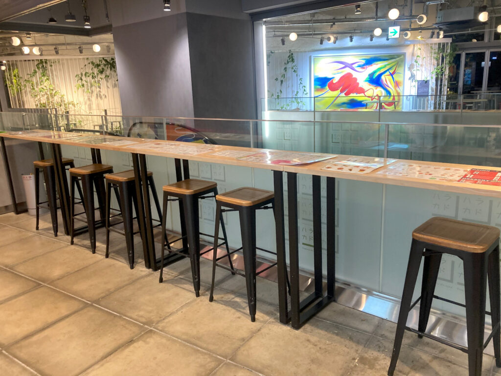 Counter Seats of Falafel Brothers Harajuku